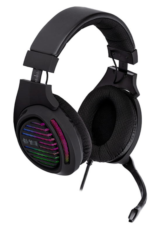 Наушники с микрофоном и подсветкой Tracer GAMEZONE Aligator RGB rainbow LED TRASLU46466 полноразмерные (leo-140507)