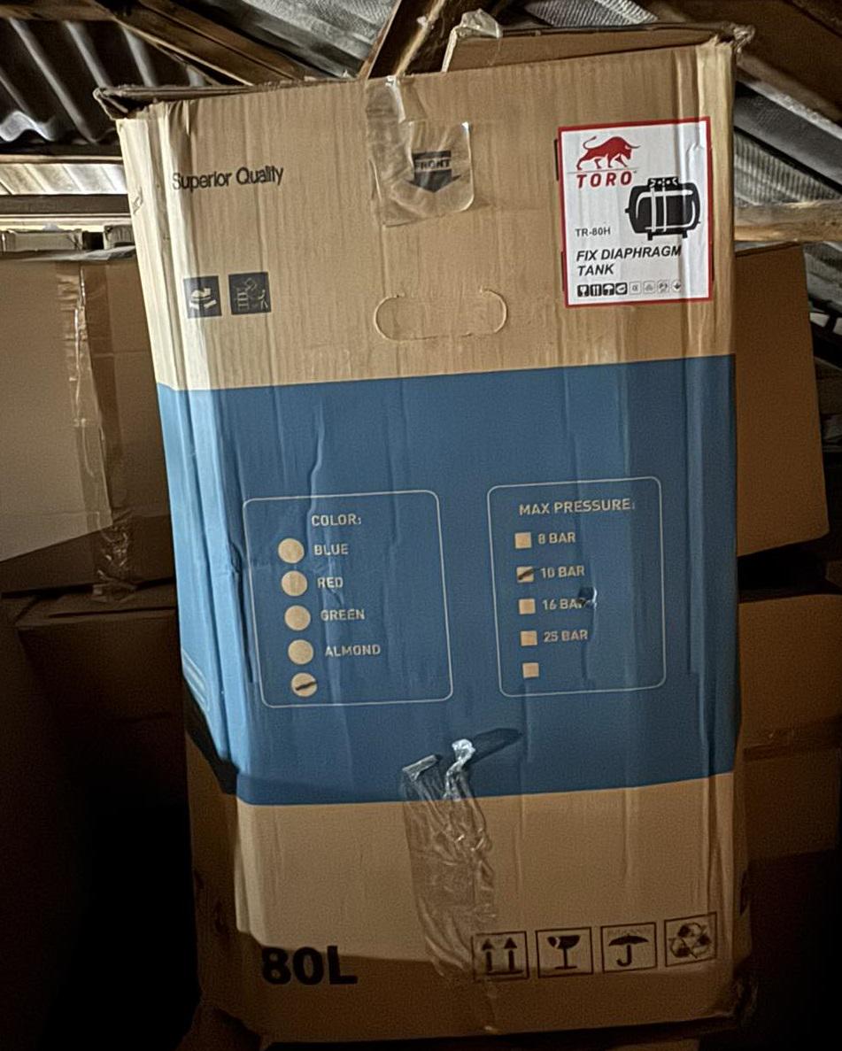 Гидроаккумулятор TORO 80 VT вертикальный не сменная мембрана (23294354) - фото 2 Гидроаккумулятор TORO 80 VT вертикальный не сменная мембрана (23294354) - фото 2