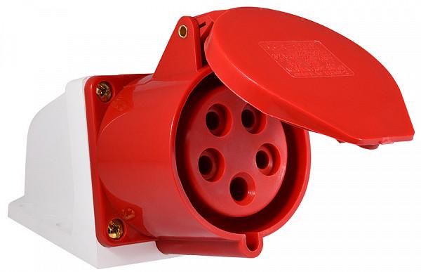 Розетка силовая накладная АСКО-УКРЕМ A0080040006 32А 380V 3Р+N+РЕ