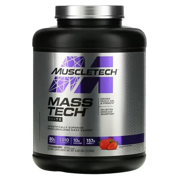 Гейнер MuscleTech Mass Tech Elite 2270 г 9 порций Strawberry