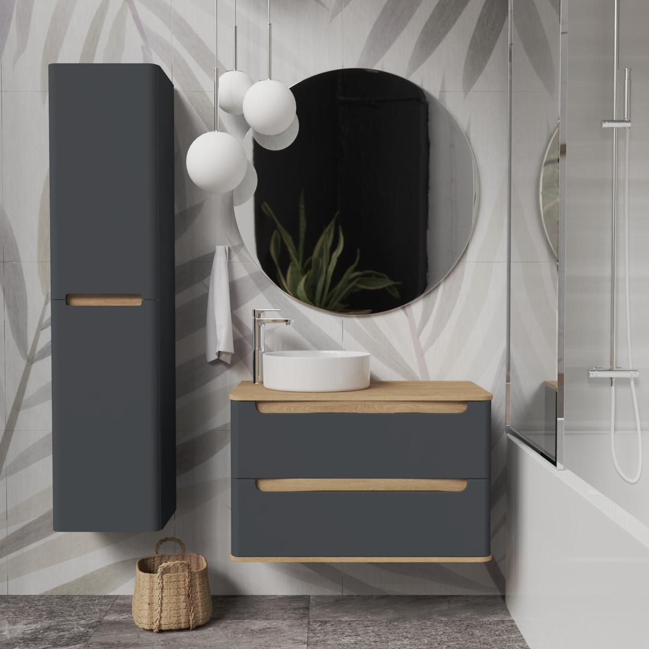 Пенал подвесной MVK Vostok Terra 35 B1 левый эмаль 350х300х1600 мм Графитовый матовый (tr135lgh) - фото 4 Пенал подвесной MVK Vostok Terra 35 B1 левый эмаль 350х300х1600 мм Графитовый матовый (tr135lgh) - фото 4