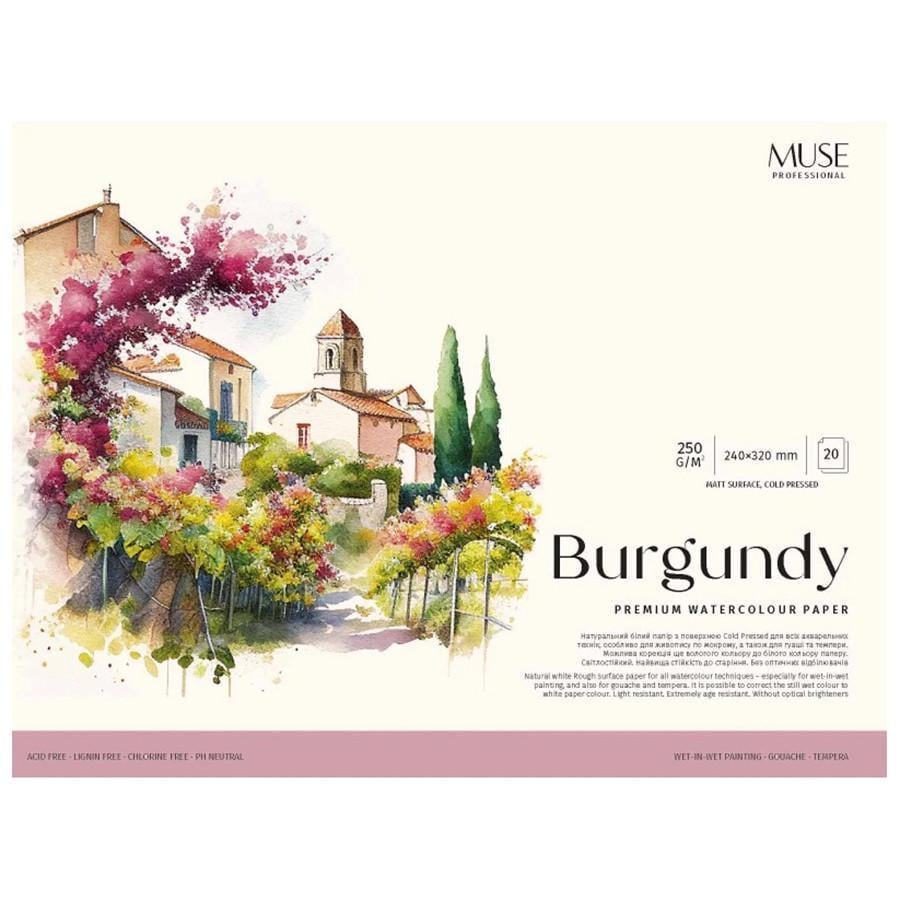 Альбом для акварелі Школярик MUSE PB-GB-020-101 склейка А4 20 арк. (RLT53096)