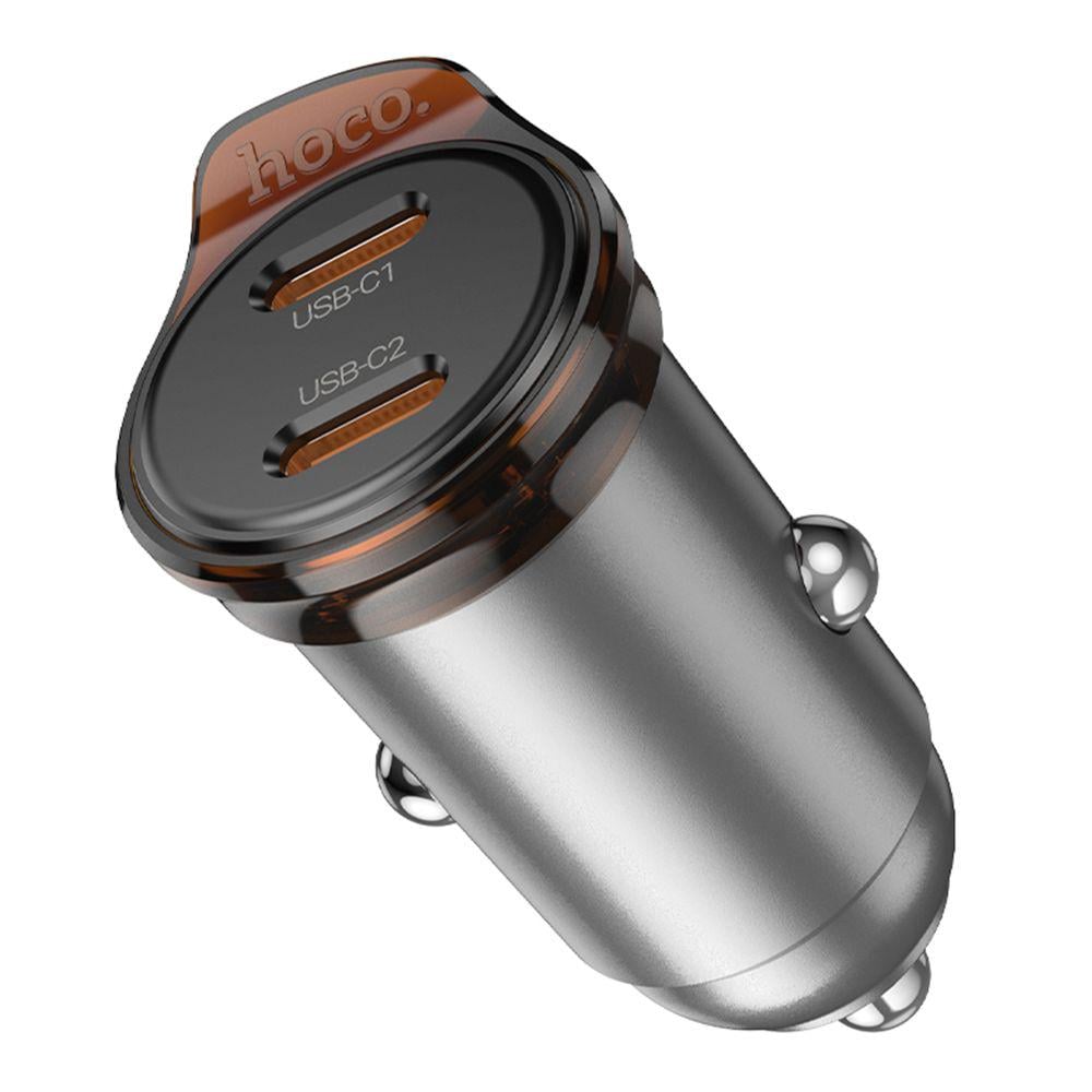 Зарядний пристрій автомобільний Hoco NZ16B 2USB-C QC/PD45W (29519140)