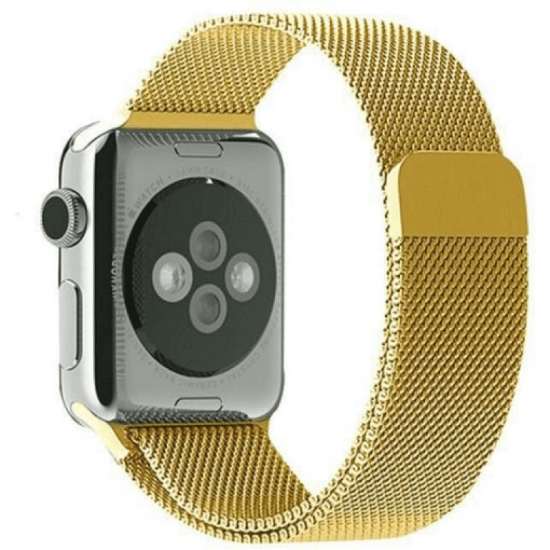 Ремінець Elite Milanese Loop Міланська петля для Apple Watch 38/40/41 мм S/M Gold - фото 2