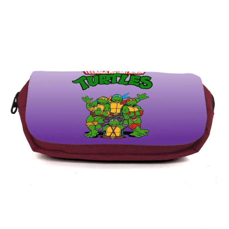 Пенал школьный Ракушки Ниндзя Ninja Turtles TMNT-0022 Бордовый (1529789007)