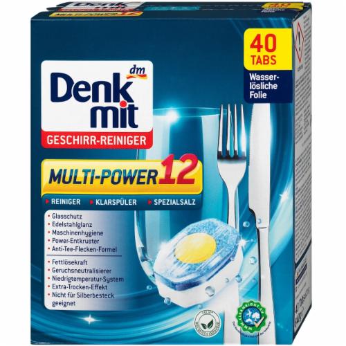 Таблетки для посудомийної машини DM Spülmaschinen Tabs Multi Power 12 40 шт. 840 г (30826466)