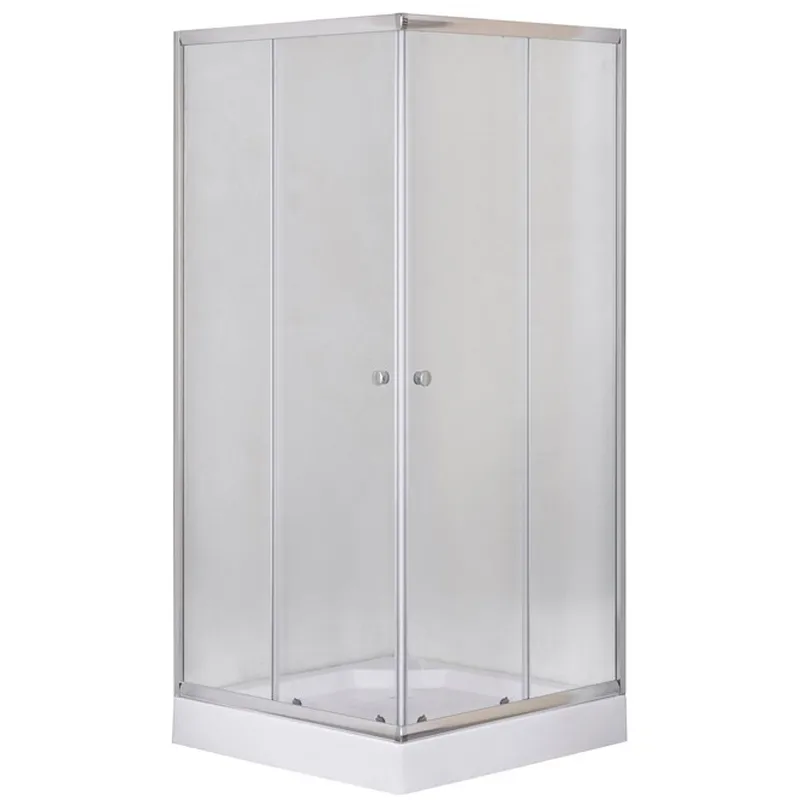 Душевая кабина с низким поддоном MIXXUS CUBIC SCT01-90x90x195-FB матовое стекло 4 мм Chrome (MI6903)