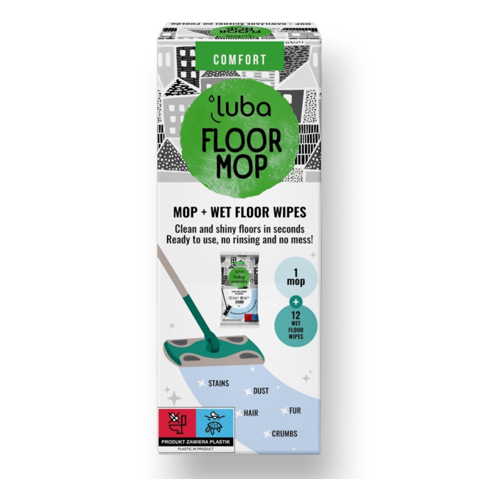 Серветки для підлоги вологі Luba Comfort Floor Mop універсальні