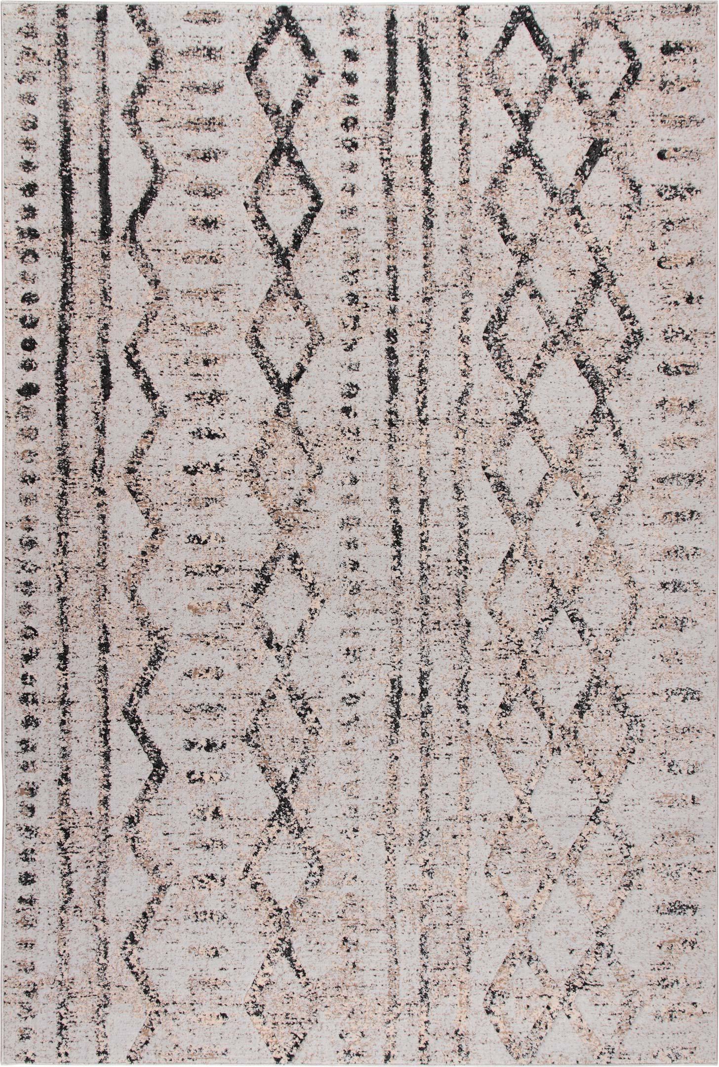 Ковер Karat Prima 21022/613 2x3 м прямоугольный Серый/Черный (00-00007551)