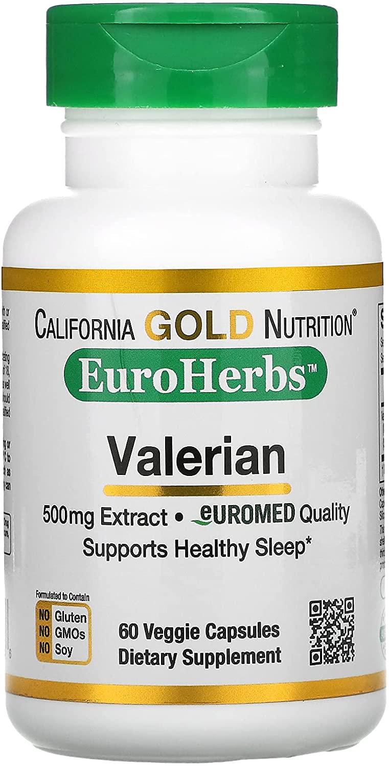 Витамины Valerian European Quality 500 мг 60 капсул (00000032634)