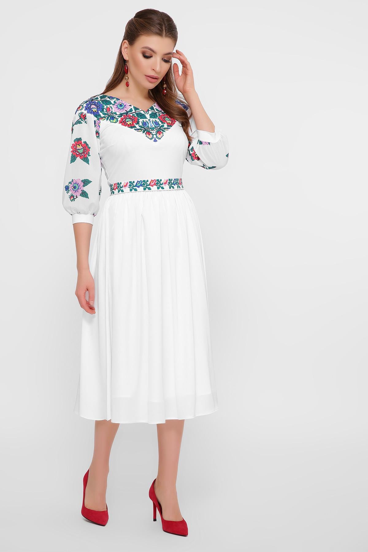 Платье G&N с имитацией вышивки XL (6683)