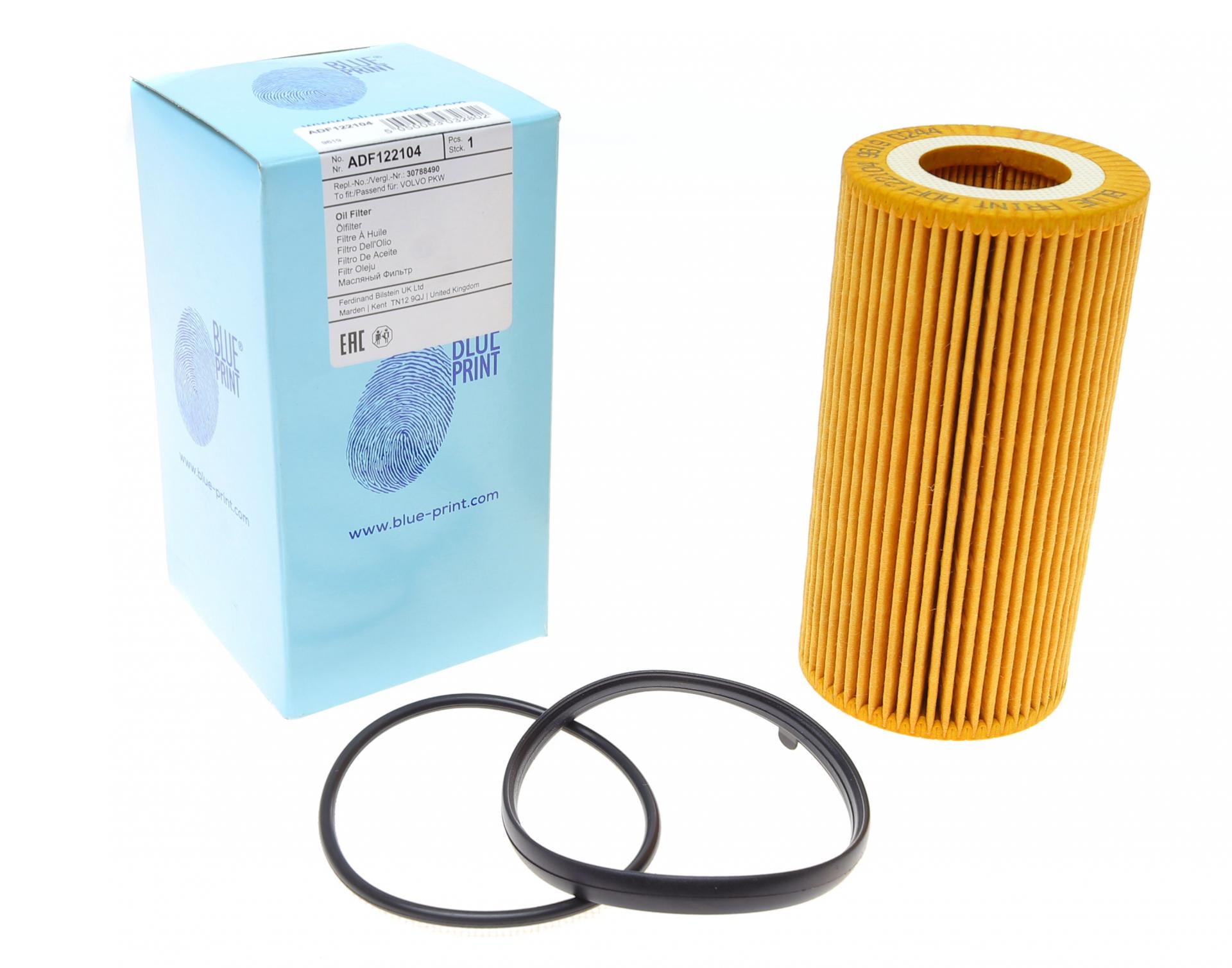 Фильтр масляный BLUE PRINT для Volvo C30/C70/S40/S60/S80 2,0-2,4 10- (ADF122104)