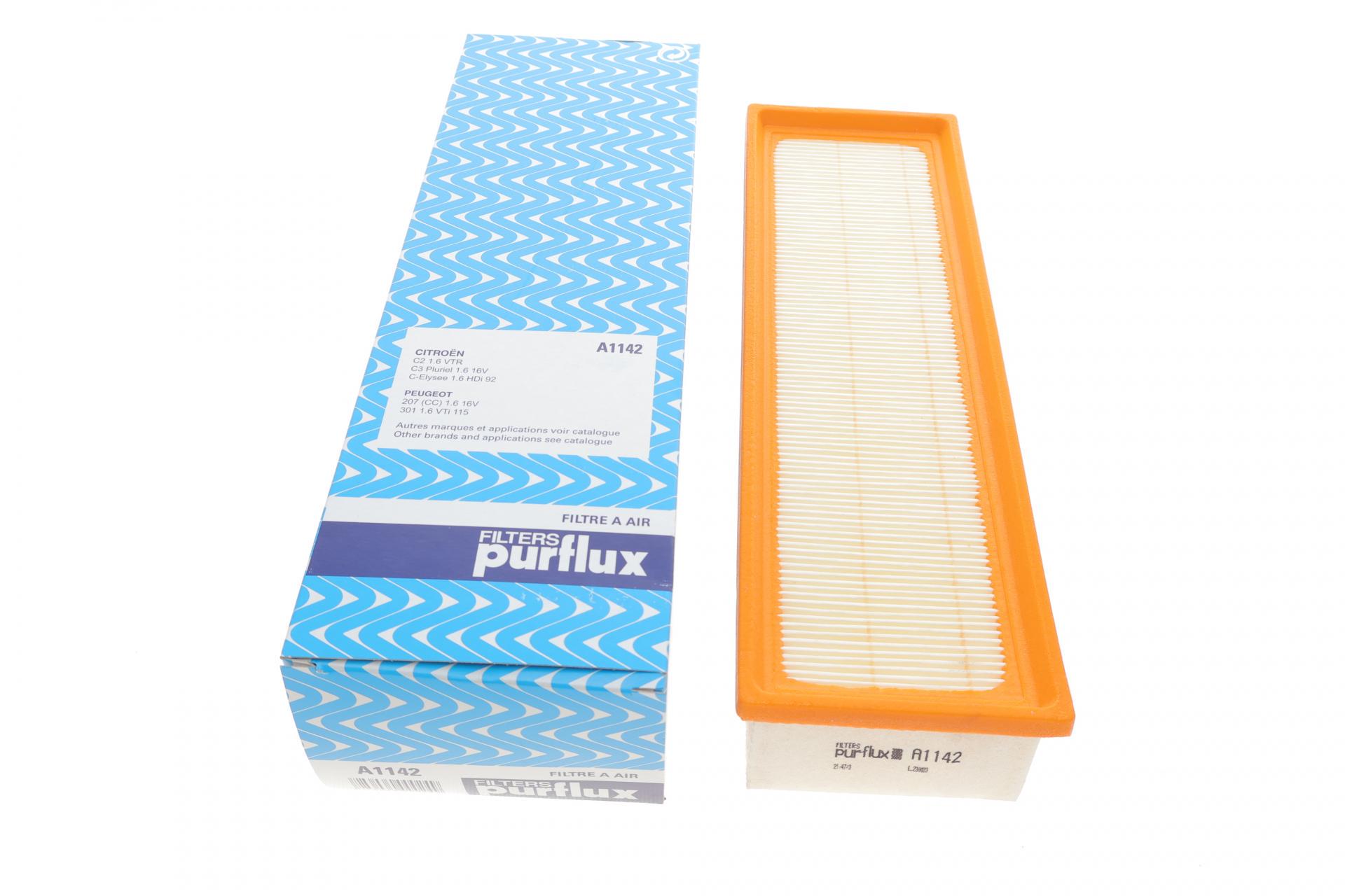 Фильтр воздушный PURFLUX для Peugeot Partner 1,6 16V 01- (A1142)