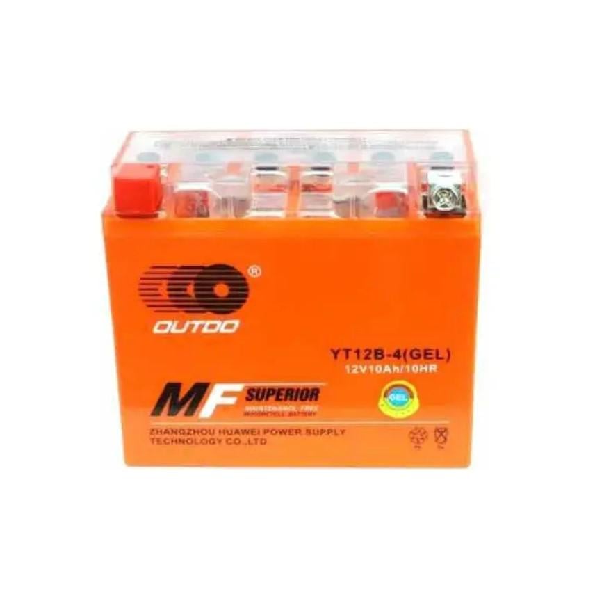 Аккумулятор гелевой Outdo YT12B-4 GEL MF Superior 10 Аh 180 А 150x69x130 мм (YT12B-BS)
