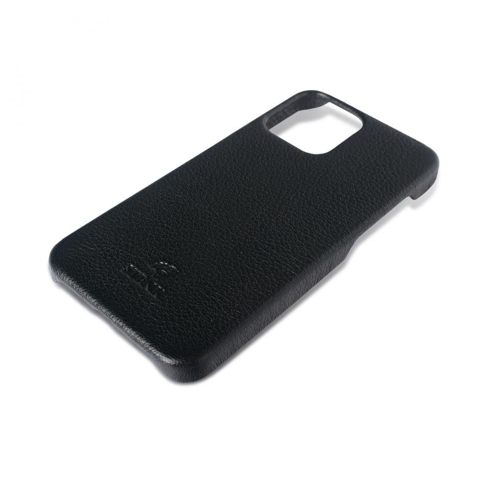 Накладка кожаная Stenk Cover для Apple iPhone 12 mini Черная (67868)
