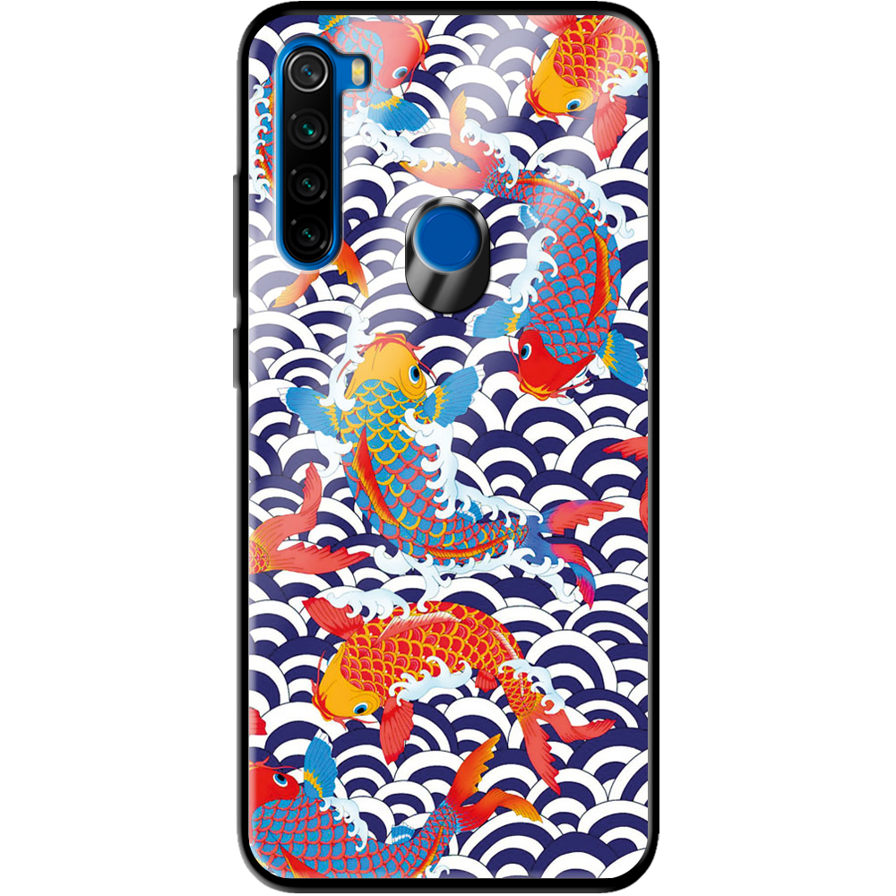 Чохол Boxface Xiaomi Redmi Note 8T Koi Fish Чорний силікон зі склом (38532-up2477-39410)