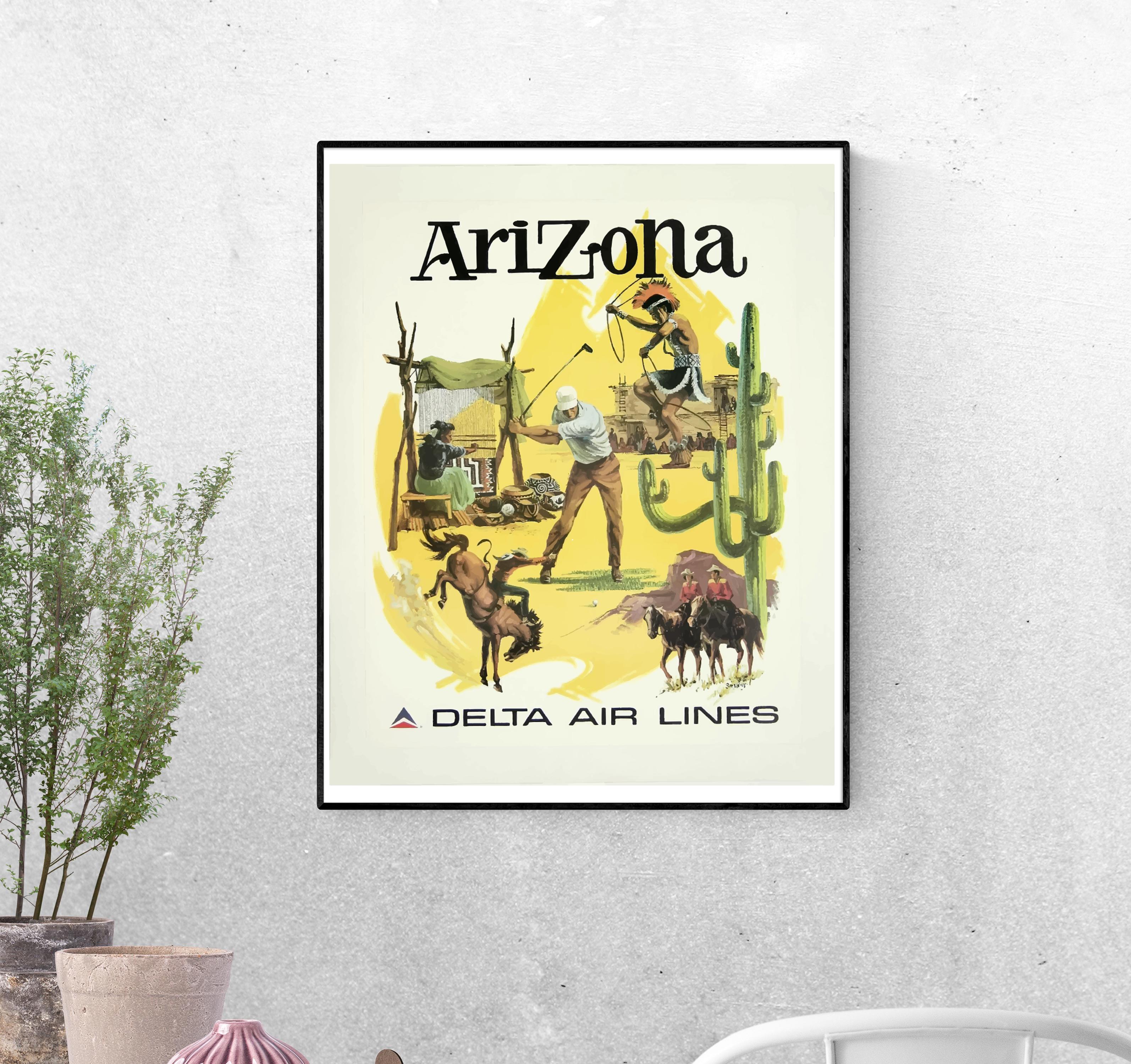 Тревел-постер Путешествие по Аризоне формат А-1