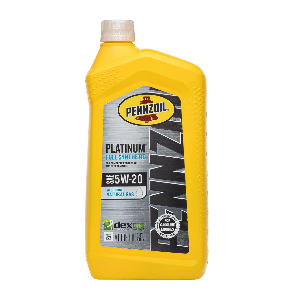 Масло моторное Pennzoil Platinum Advanced Full Synthetic Motor Oil 5W-20 0,946 мл (550022686) - фото 1