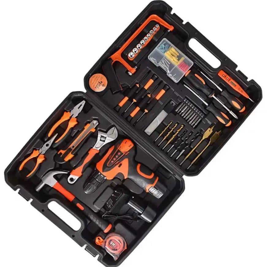 Шуруповерт аккумуляторный с набором инструментов 102 предметов в кейсе (opt-105681) Шуруповерт аккумуляторный с набором инструментов 102 предметов в кейсе (opt-105681)