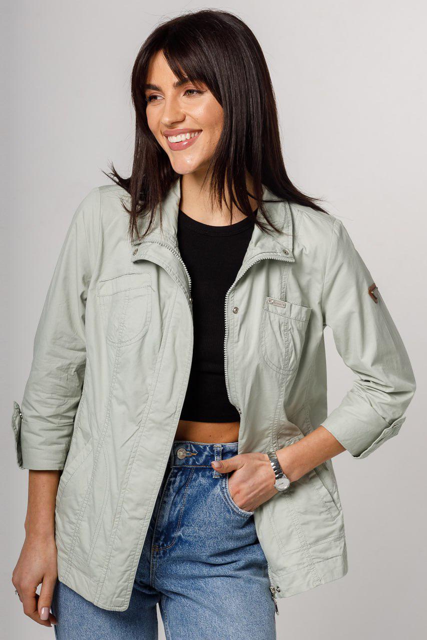 Куртка-сорочка хлопковая сафари Ylanni р. 58 Мятный чай (308\9)