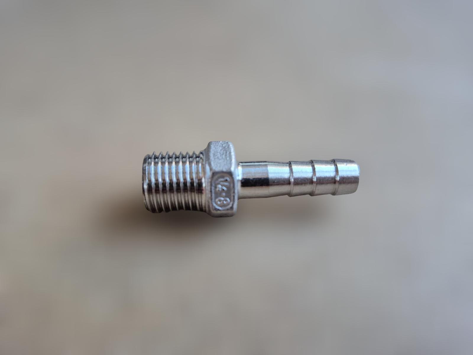 Штуцер шланговий різьбовий DN8 AISI304 BSPP Class-150 ялинка н/ж сталь ЗР 8 мм 1/4" (29203249) - фото 3 Штуцер шланговий різьбовий DN8 AISI304 BSPP Class-150 ялинка н/ж сталь ЗР 8 мм 1/4" (29203249) - фото 3