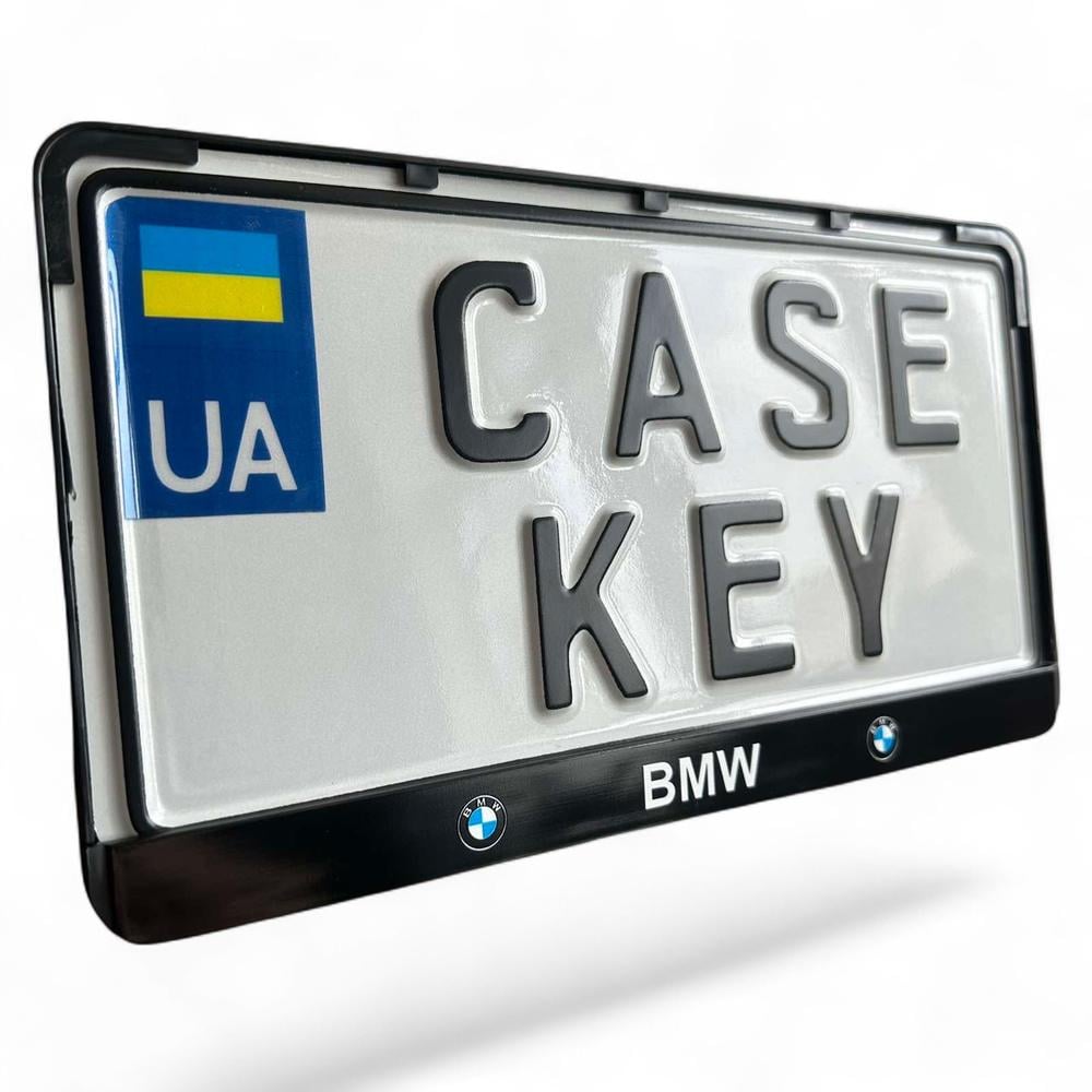 Авторамка США з лакованою печаткою BMW (bwramkausa1)