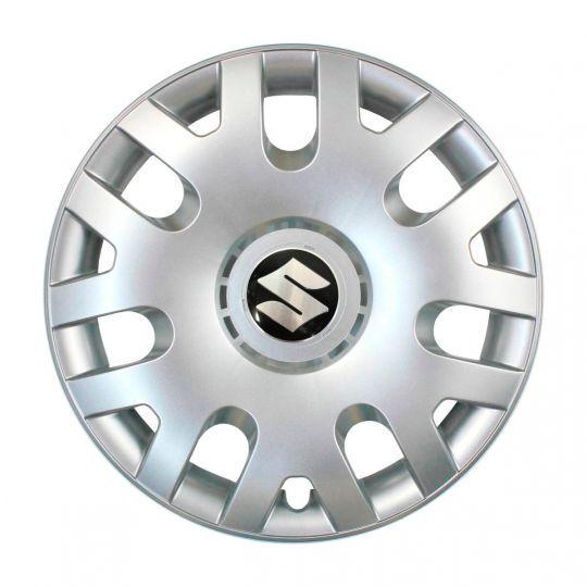 Автомобильные колпаки SKS 204 R14 с логотипом Suzuki 4 шт. Серебристый