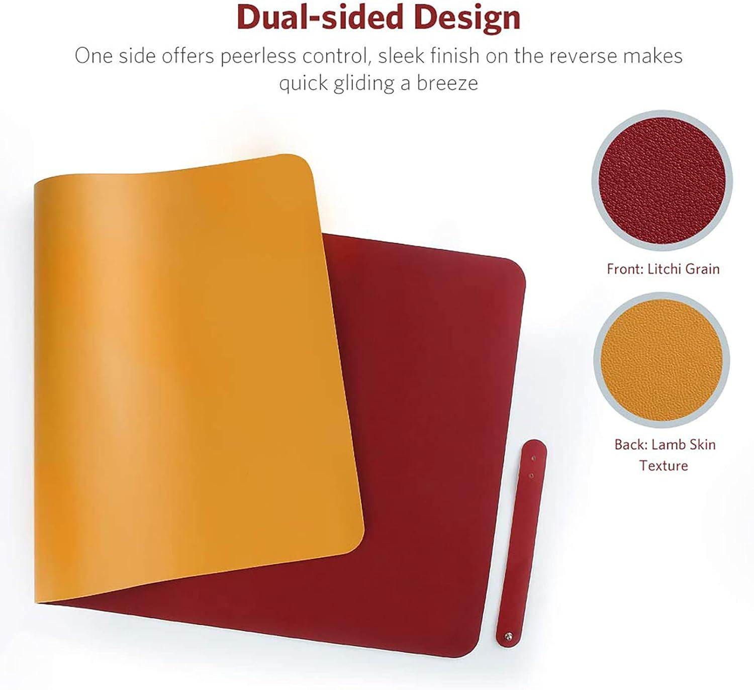 Ігрова поверхня Desk Mat Ultra Slim 900x400x1,8 мм Burgundy/Orange - фото 5 Ігрова поверхня Desk Mat Ultra Slim 900x400x1,8 мм Burgundy/Orange - фото 5