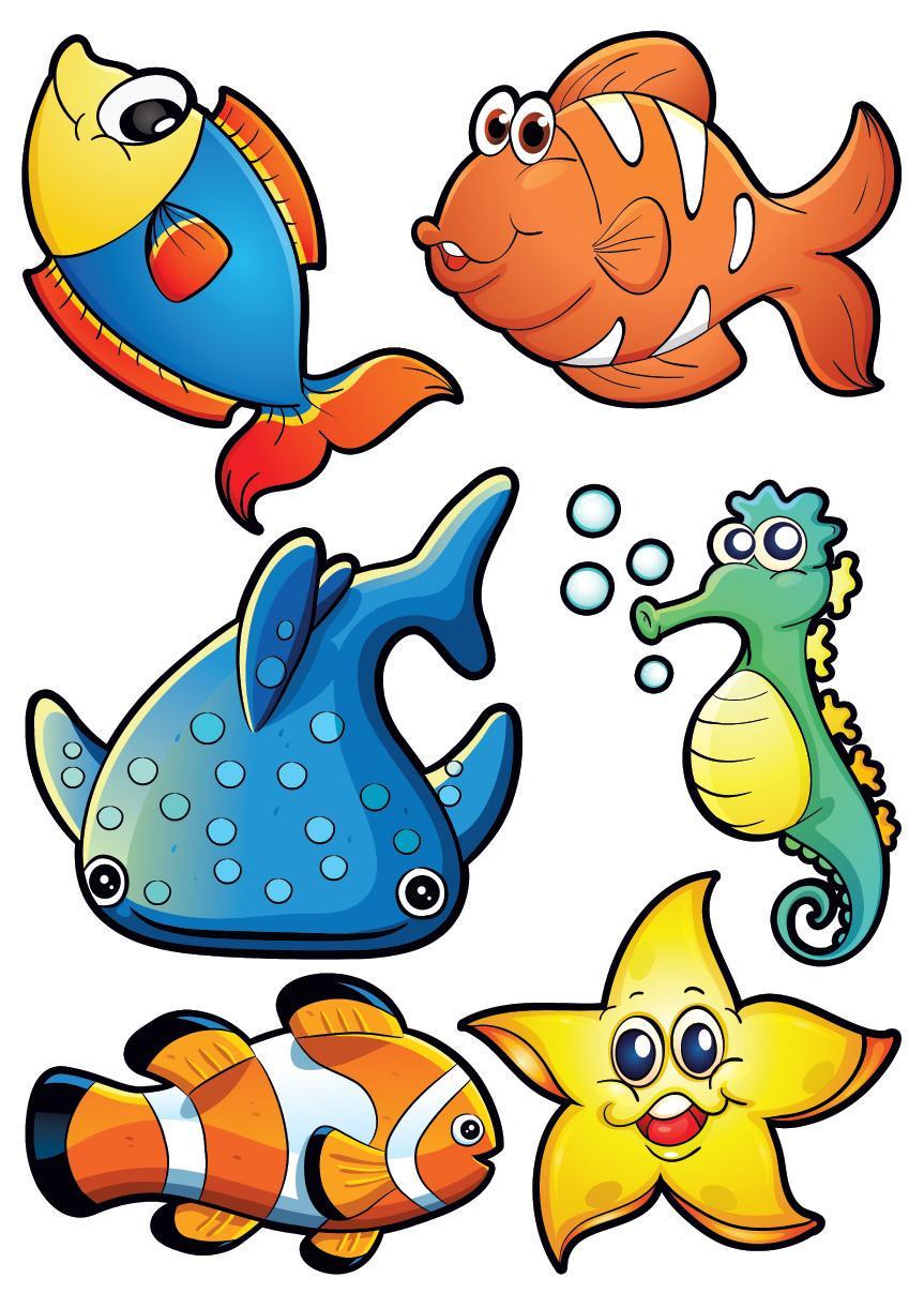 Декоративная наклейка Арт-Декор 22 Подводный мир 50х70 см (2000000488165)