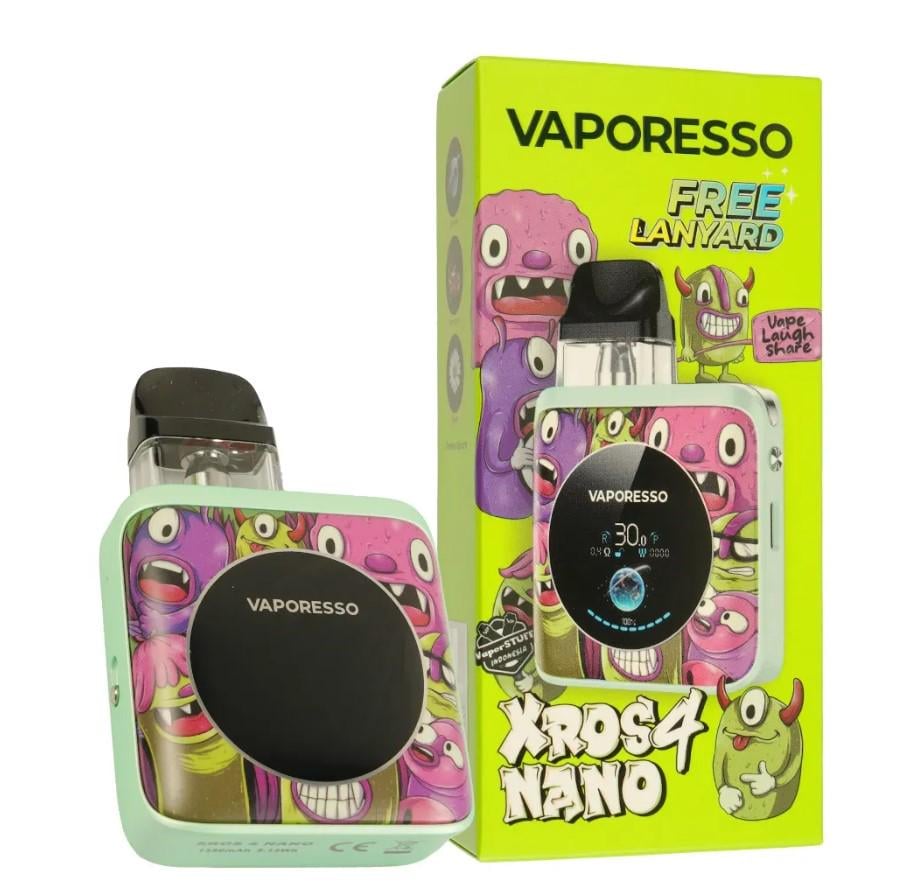 POD-система многоразовая Vaporesso XROS 4 Nano Kol 1350 мАч со сменным картриджем (23432)