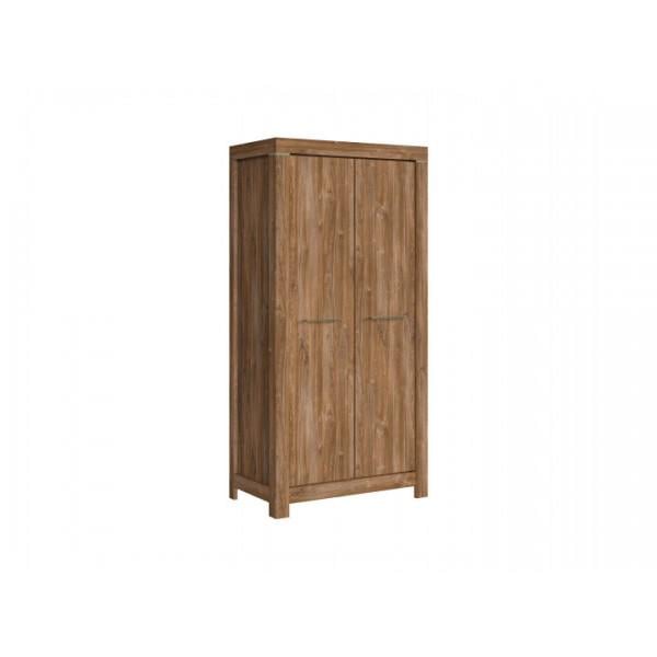 Шафа для готелю розпашна Gerbor Герман 2D дводверна 980х560х1200 мм Дуб стірлінг (5893)