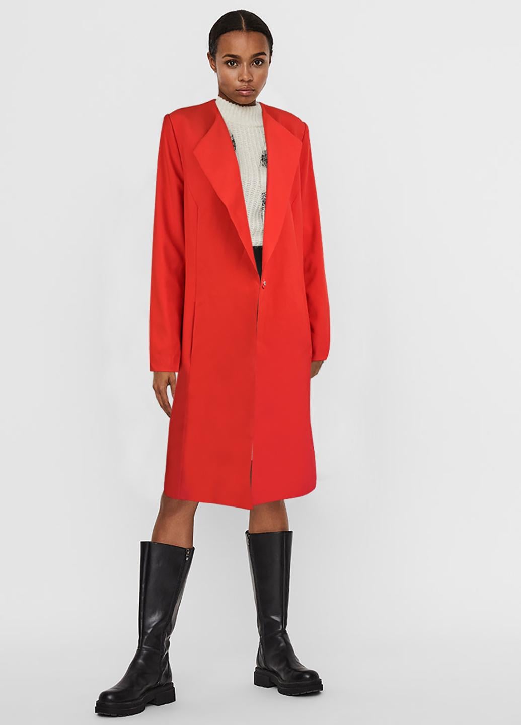 Пальто Vero Moda M Червоний (920998b50)