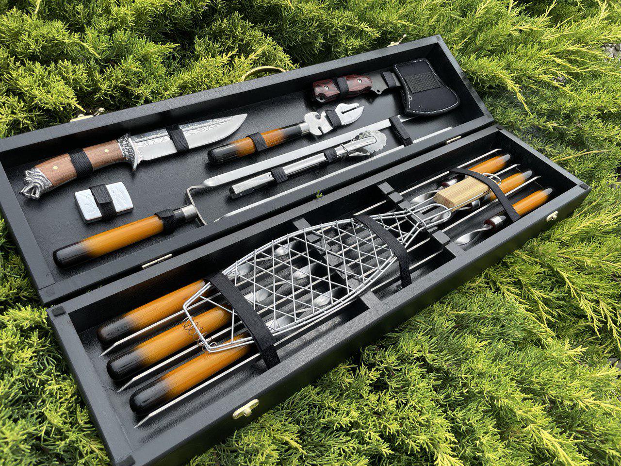 Набор шампуров в кейсе Хищник №7 M - фото 2