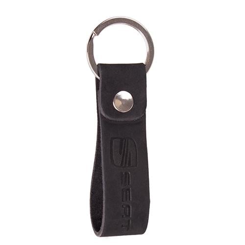Брелок Vitol Seat кожаный с кольцом Black (258429)
