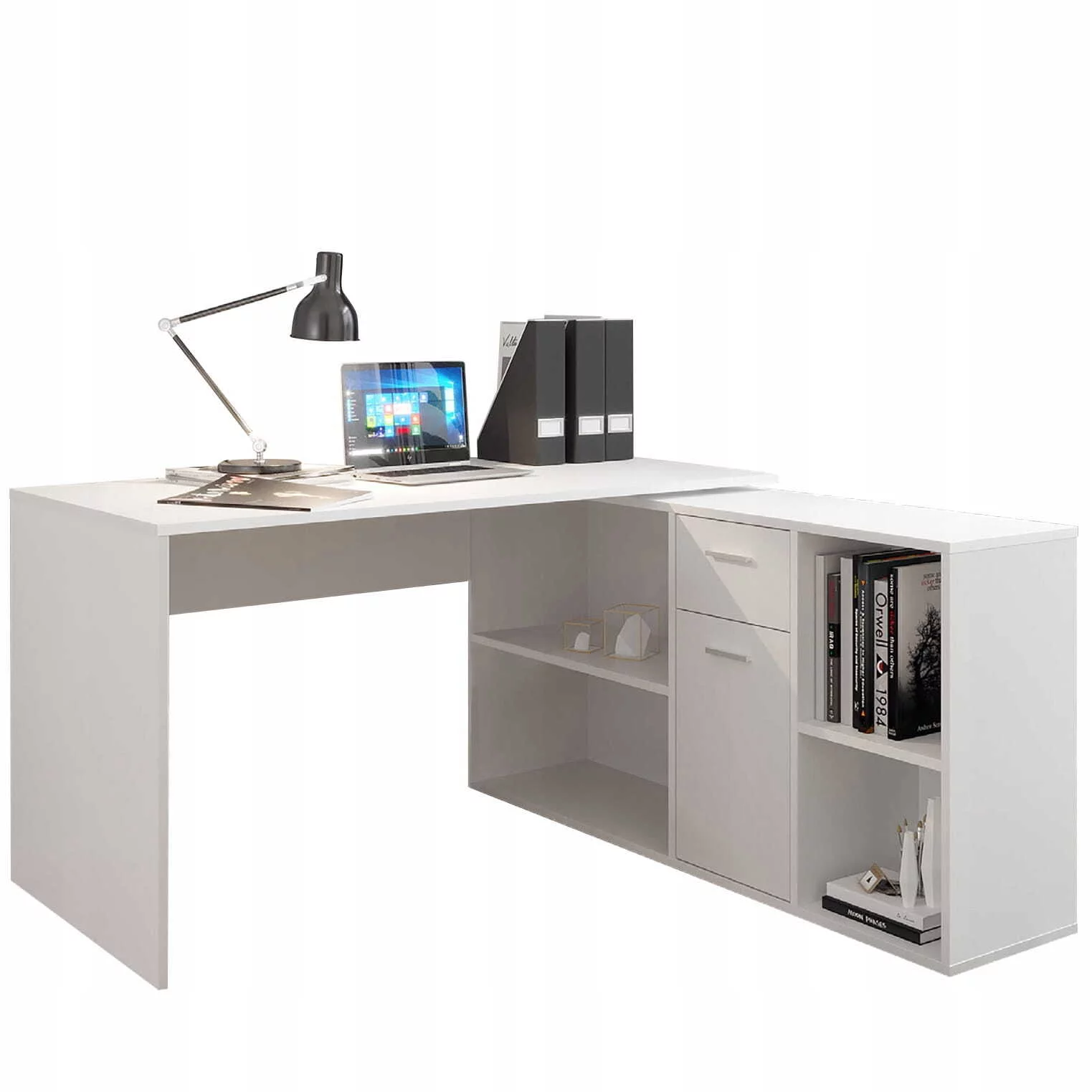 Стіл офісний кутовий Jumi Cant Білий Стіл офісний кутовий Jumi Cant Білий