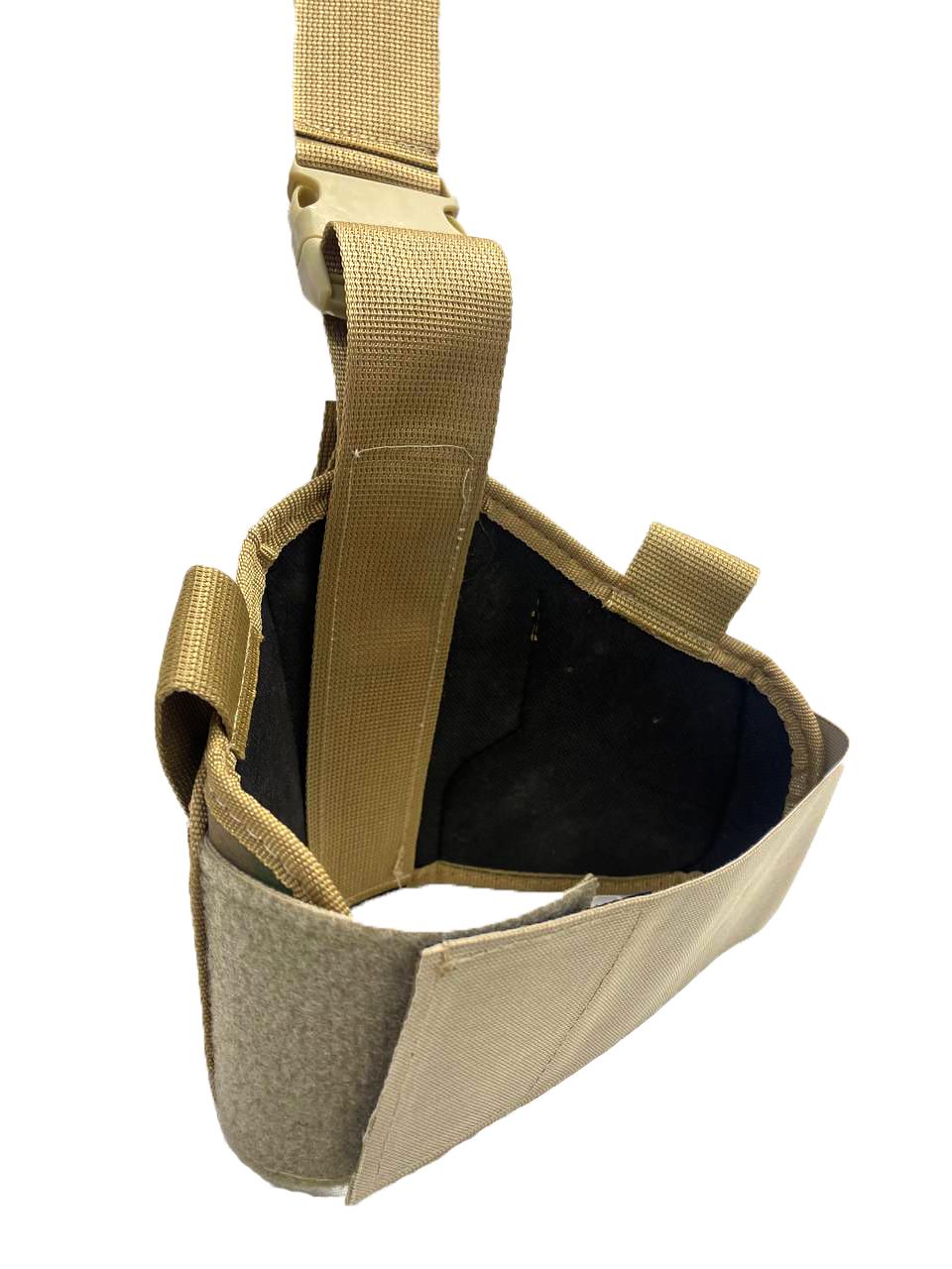 Кобура для пистолета армейская для оружия на ногу Камуфляж/Зеленый - фото 3 Кобура для пистолета армейская для оружия на ногу Камуфляж/Зеленый - фото 3