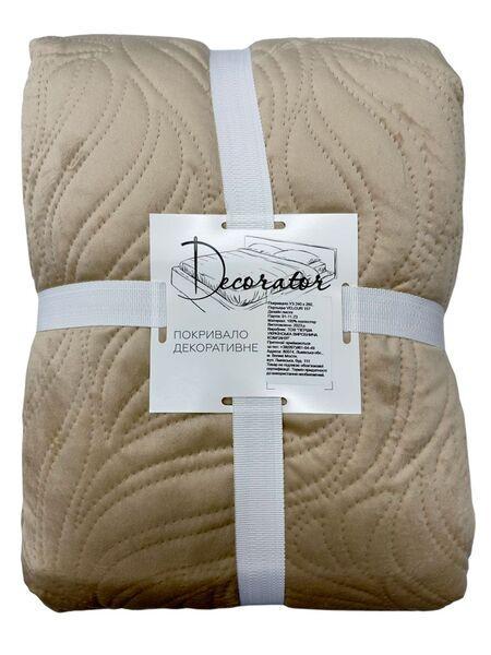 Покривало Decorator Velour Листя 157/13 5304 240x260 см Бежевий (2020734)