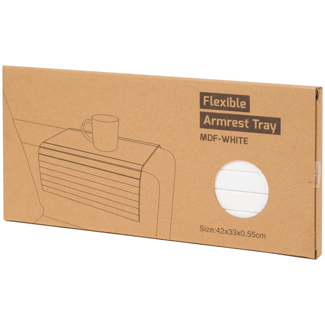 Подлокотник на диван эластичный бамбуковый для защиты мебели 42х33х0,55 см Моко - фото 2