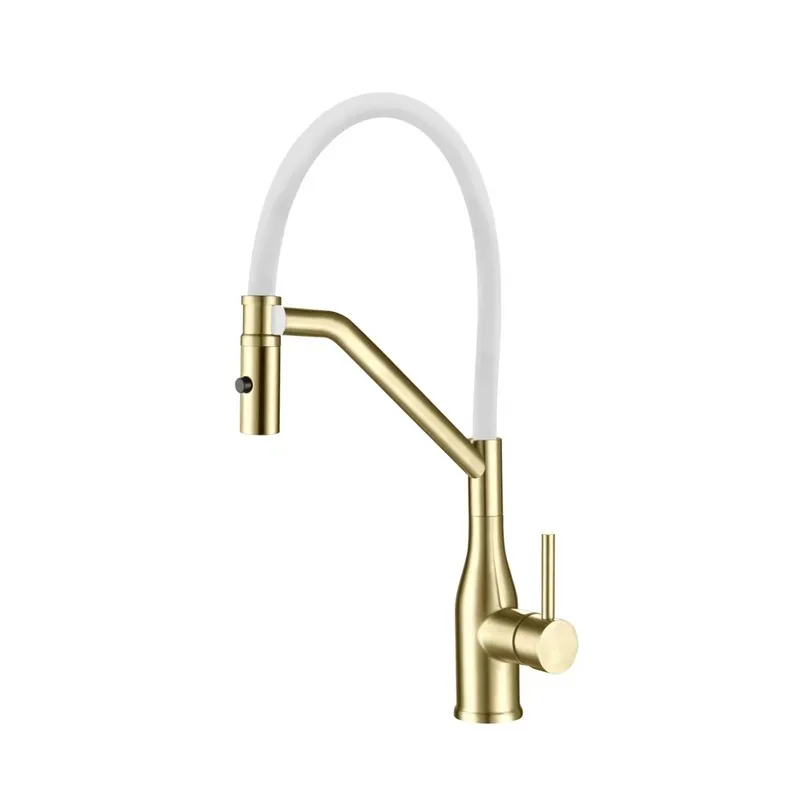 Змішувач для кухні KOER KI-70026-12 з силіконовим виливом Білий (KR5212) Змішувач для кухні KOER KI-70026-12 з силіконовим виливом Білий (KR5212)