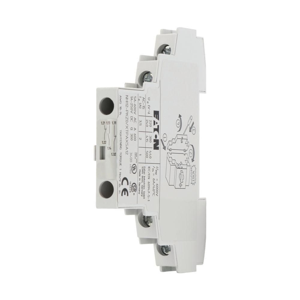 Блок дополнительных контактов Eaton NHI12-PKZ0 боковой 1НВ+2НЗ для PKZM (72895)