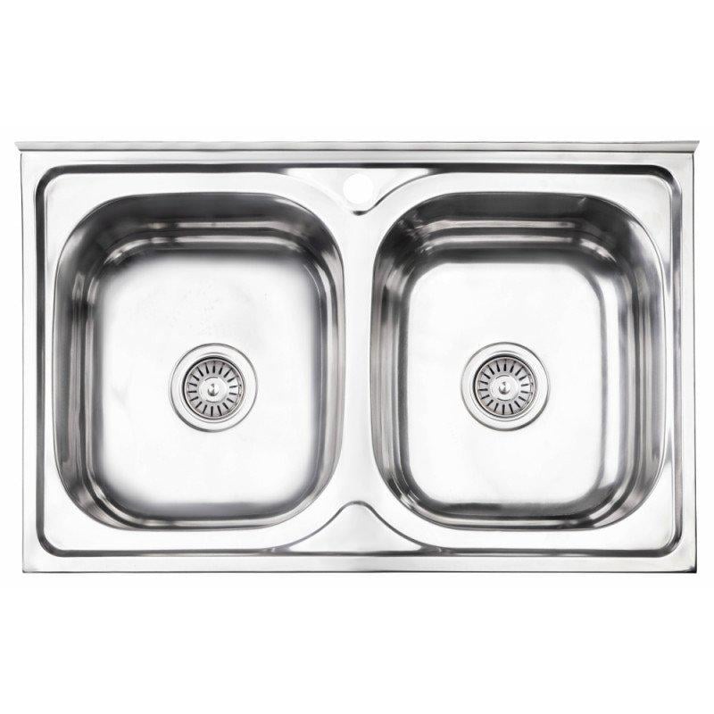 Кухонна мийка Lidz 5080 Polish 0,8 мм (LIDZ5080LPOL06)