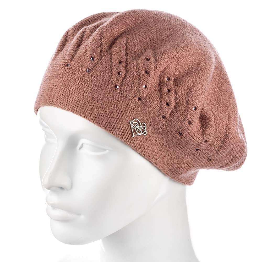 Берет женский Zolly ZH189 двойной Пудровый