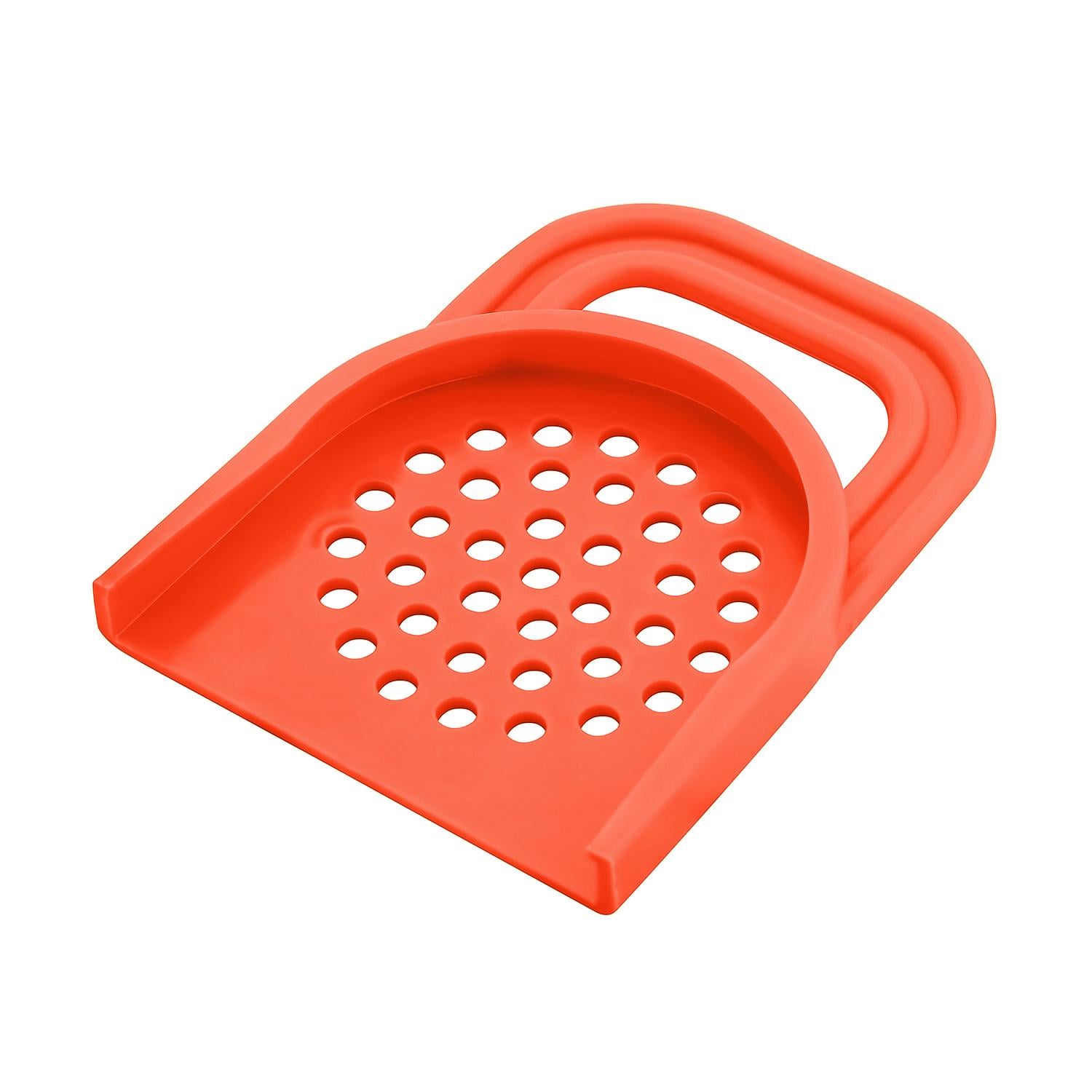 Кришка-друшляк на банку 12х9 см Червоний