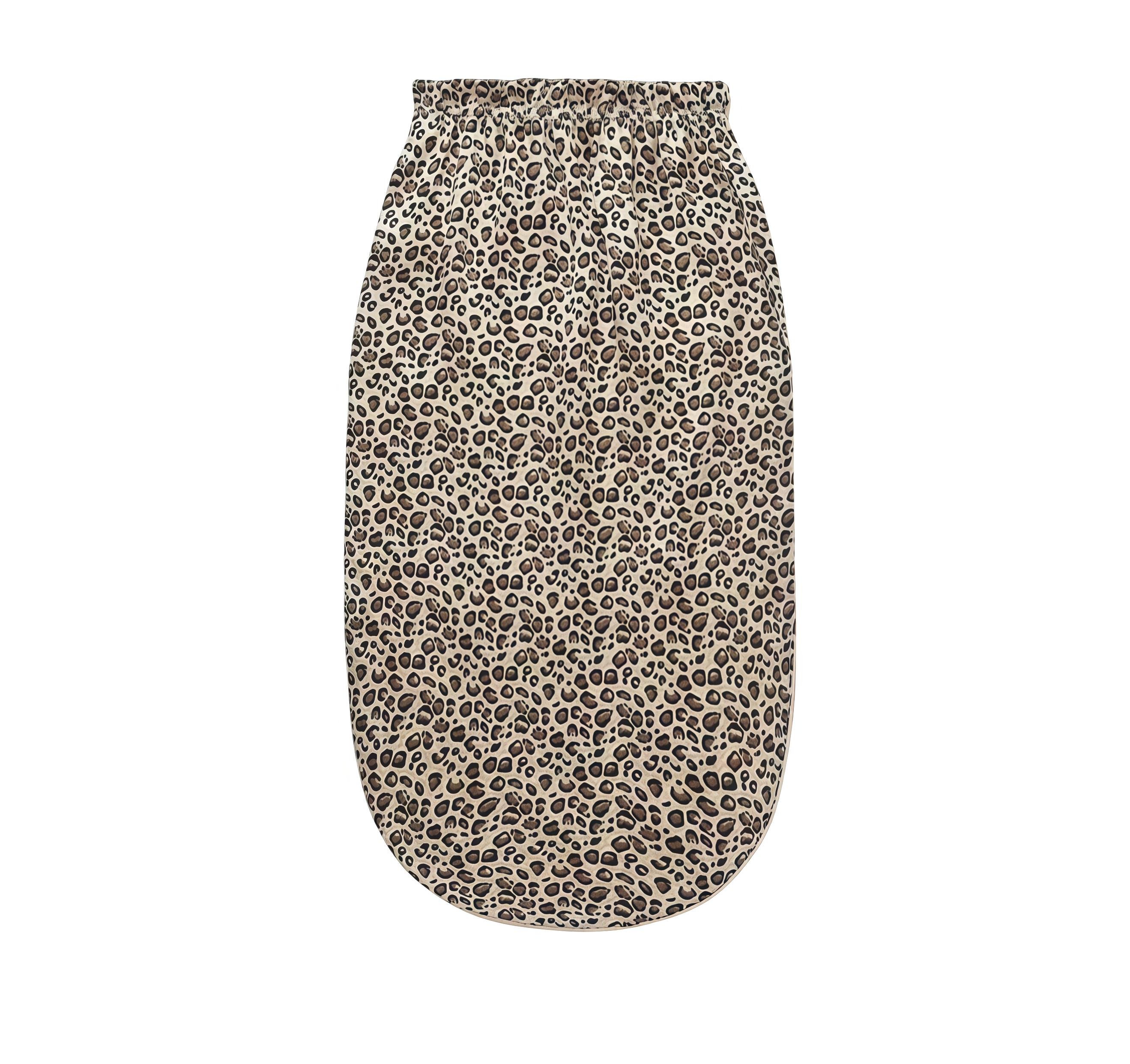 Шапочка ночная из шелка для защиты волос во время сна Леопардовый (4649551)