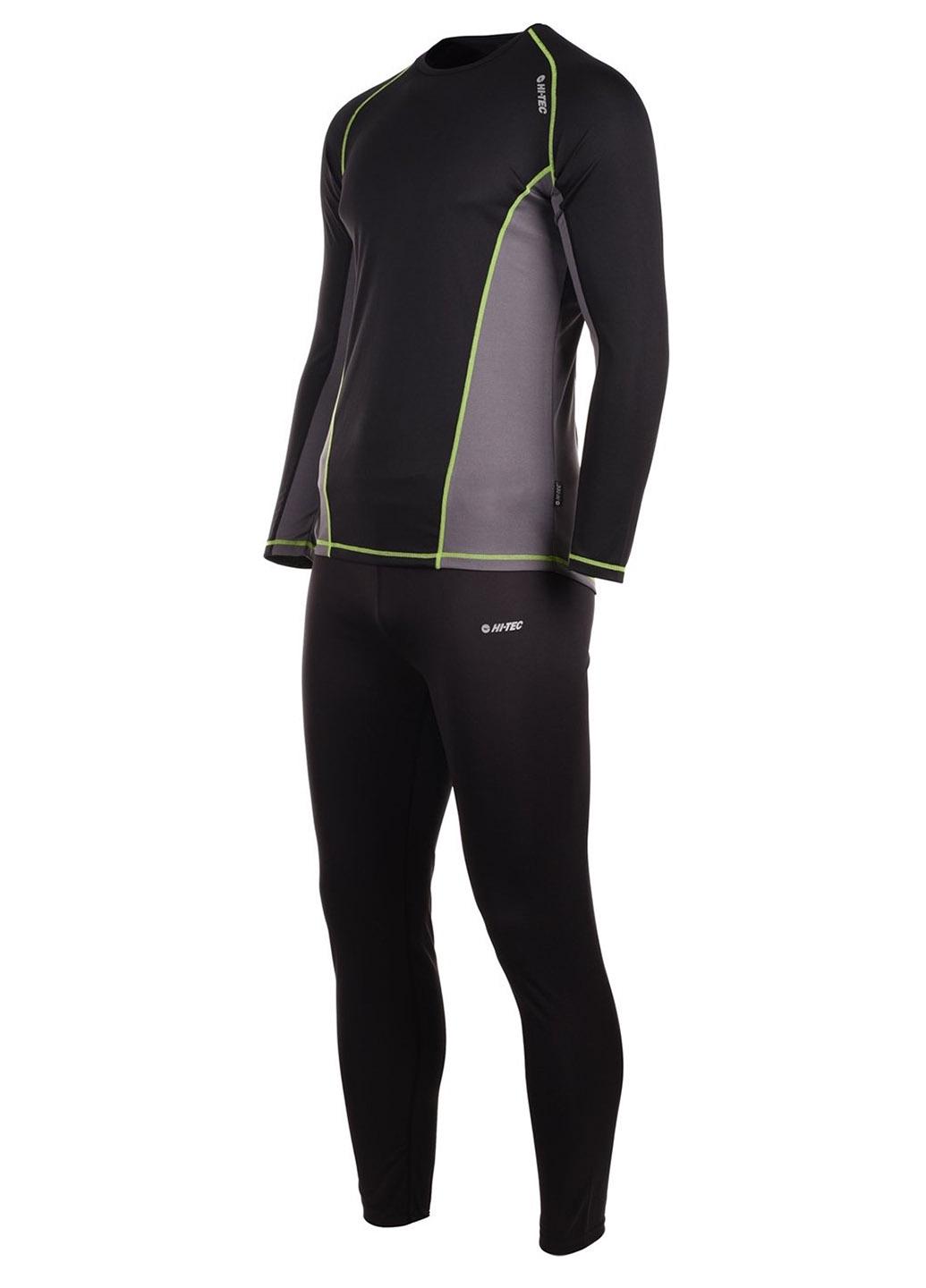 Комплект термобелья мужской Hi-Tec Kamo Thermal SET XL Black/Gray/Lime (85562-BLK/FT-GREY) - фото 2