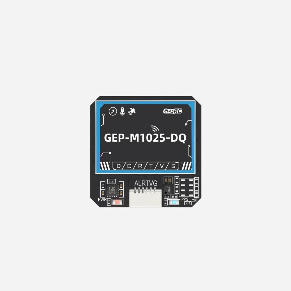 Модуль GPS для дрона GEPRC GEP-M1025-DQ GNSS компас QMC5883L/барометр DPS310 29х29х8,5 мм (00-00025923)