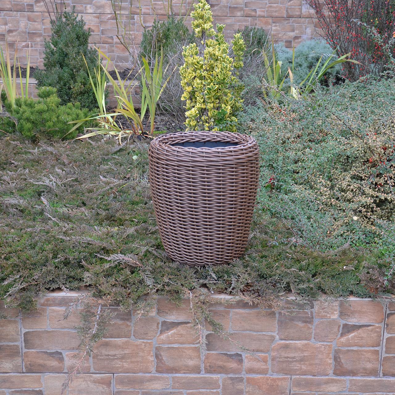 Кашпо високе для квітів та рослин з штучного ротангу/ручної роботи 16 л Молочний шоколад - фото 9 Кашпо високе для квітів та рослин з штучного ротангу/ручної роботи 16 л Молочний шоколад - фото 9