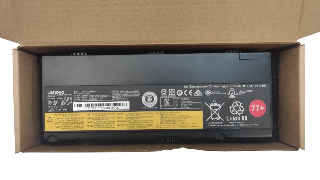 Аккумулятор для Lenovo ThinkPad P50/P51/P52/01AV477/00NY492/00NY493/01AV495/01AV496/L17L6P51/L17M6P51 8000 mАh 90Wh 77+ (000013648)