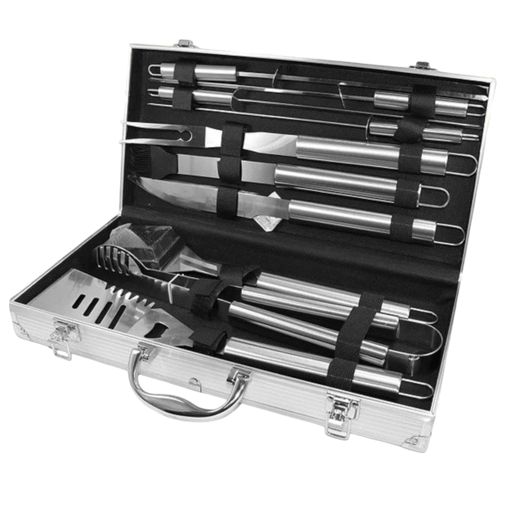 Набор для мангала BBQ Tools Al-10 для барбекю 43х21х8 см 10 пр. в алюминиевом кейсе (25399131)