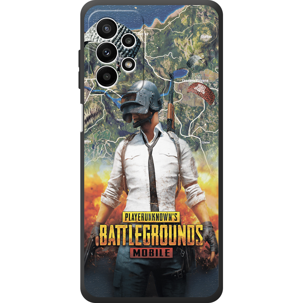 Чохол BoxFace Samsung Galaxy A23 (A235) PUBG Mobile Чорний силікон (44373-up2309-44388)